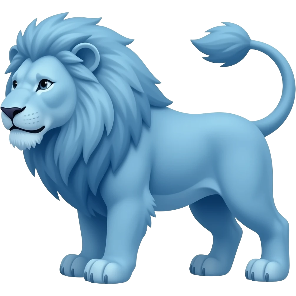 blue lion emoji
