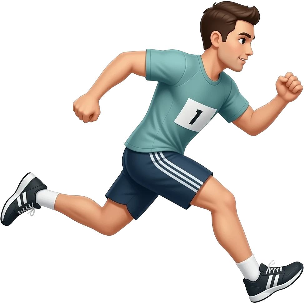 man sprinting (we have to see that he is sprinting) emoji