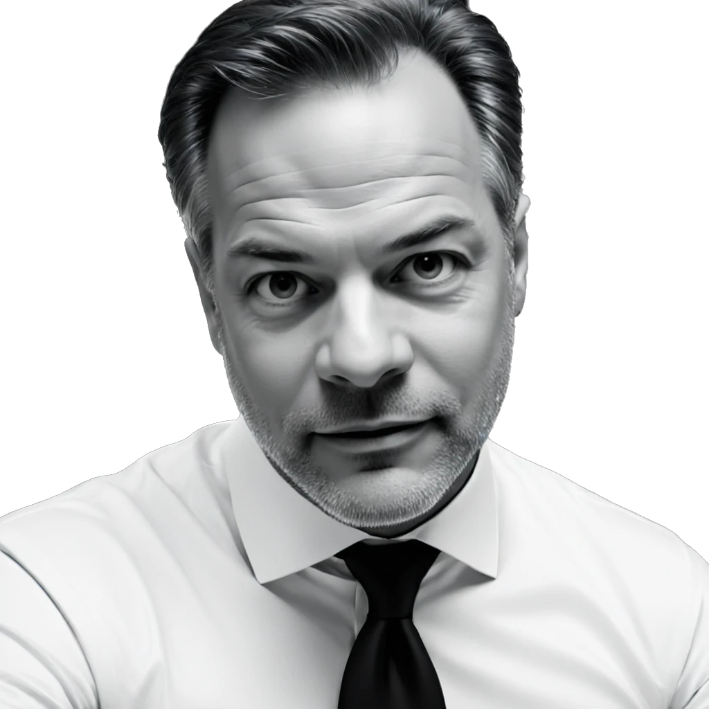 monochrome portrait of a man emoji