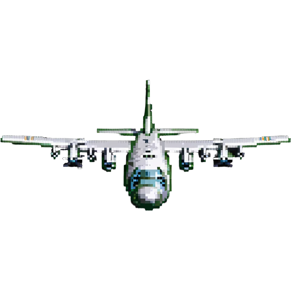 AC-130 gunship aircraft flying emoji