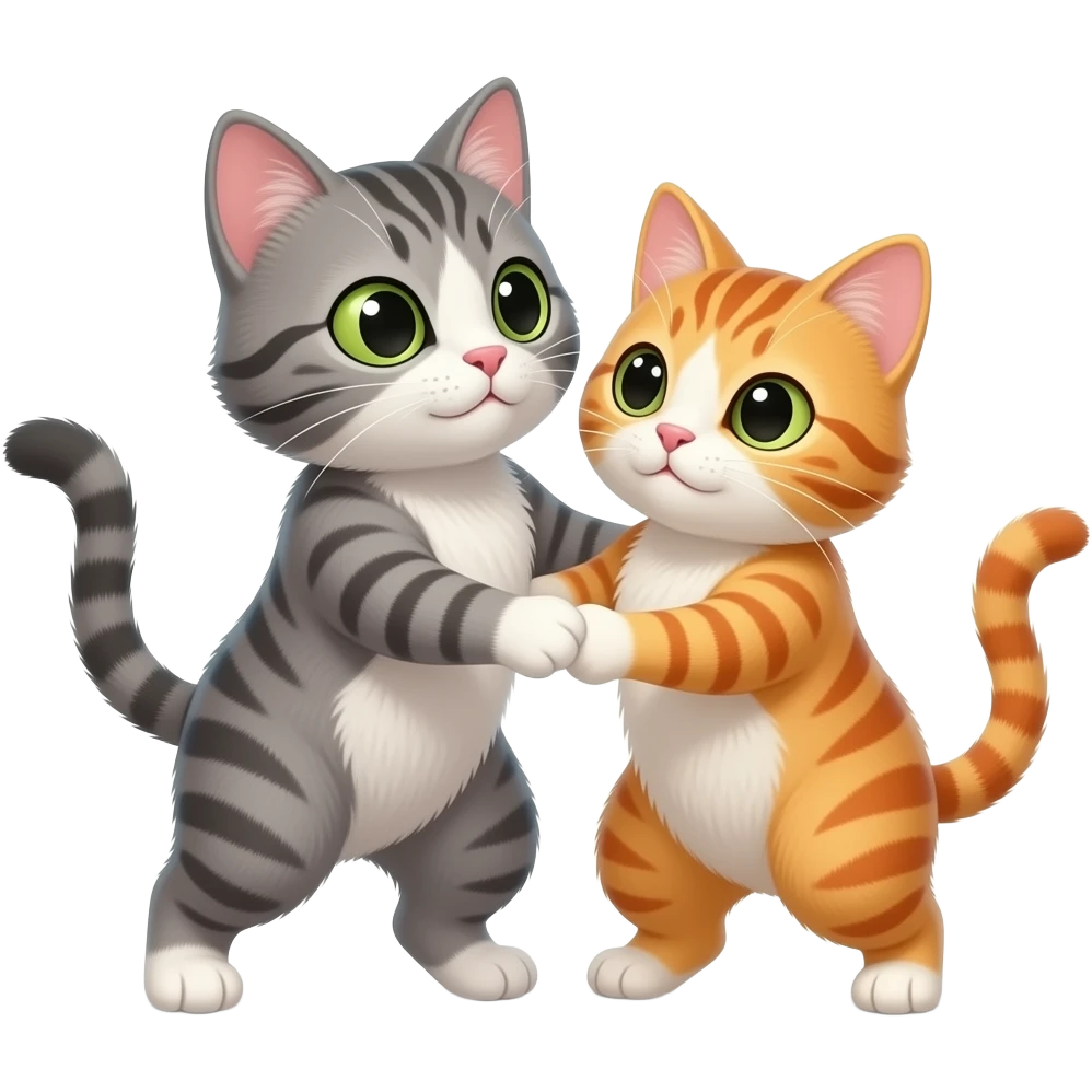 Chatillon et  chat   danse. emoji