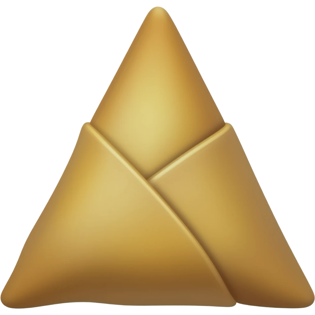 Un emoji samoussa tringles isosèle orange emoji
