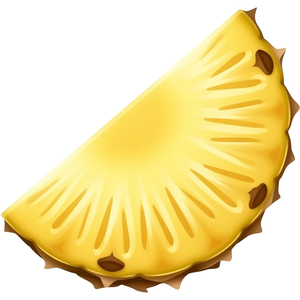 A slice of pineapple emoji