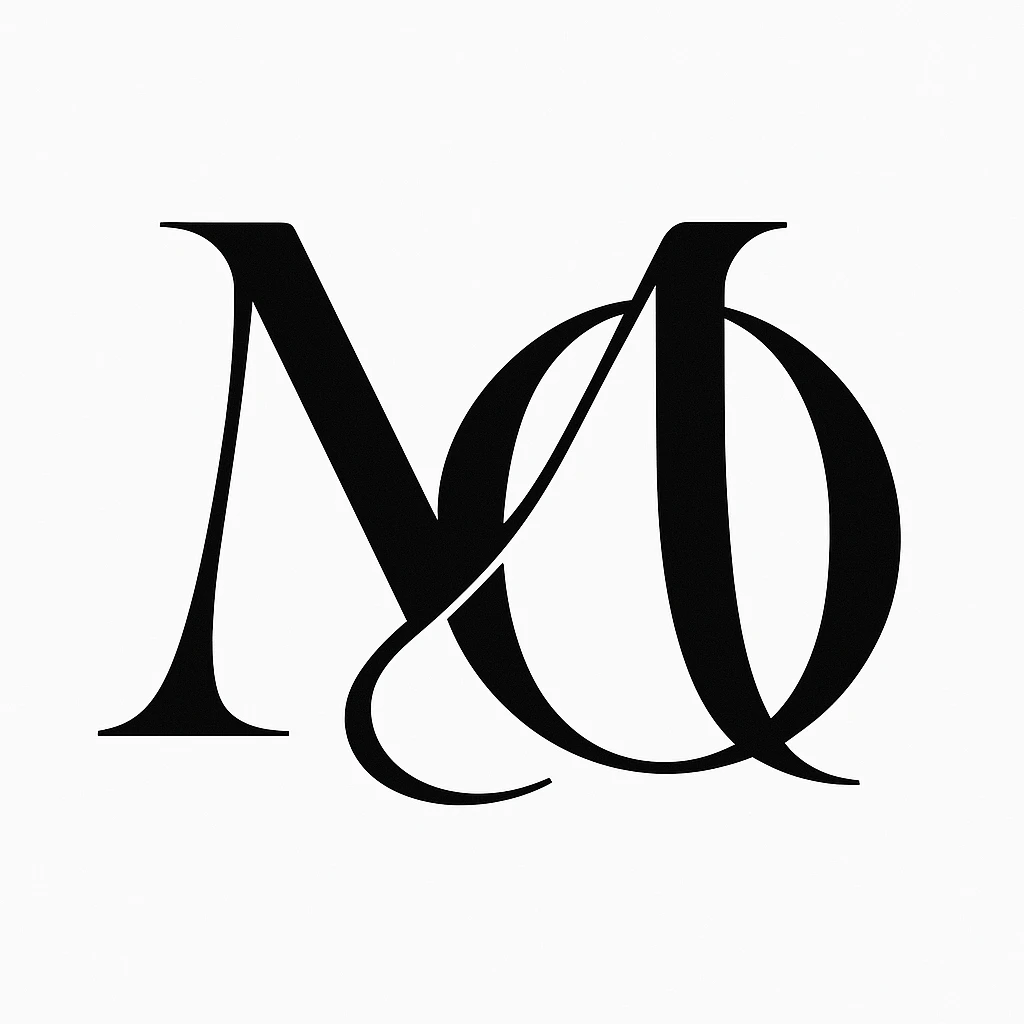 intertwining of two letters M and O emoji