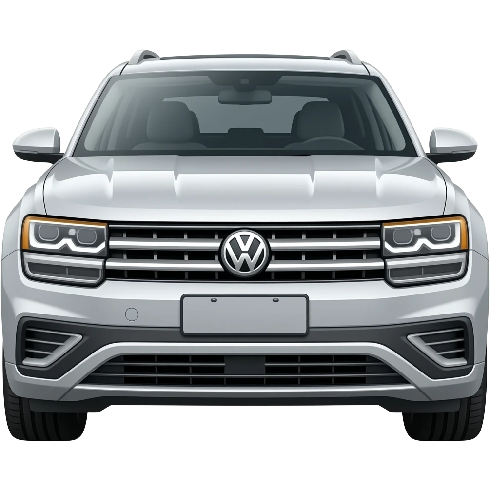 2022 silver volkswagen atlas 3 rows emoji