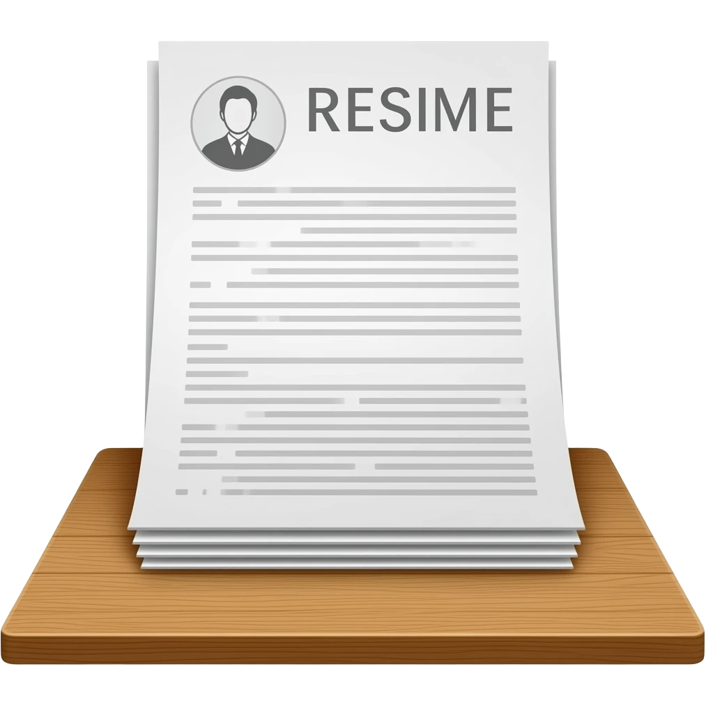 stack of resumes emoji