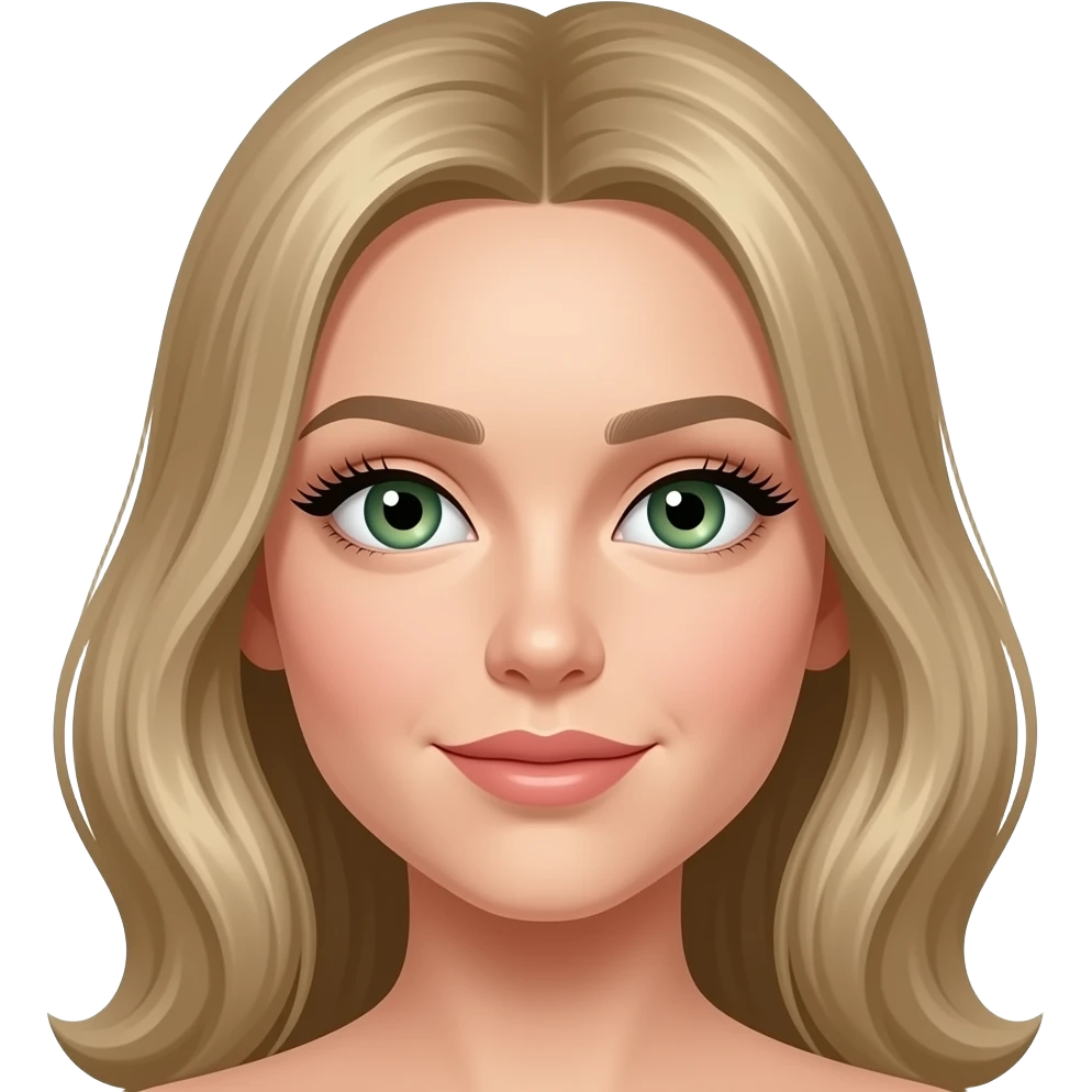 Yeşil göz uzun kirpik emoji