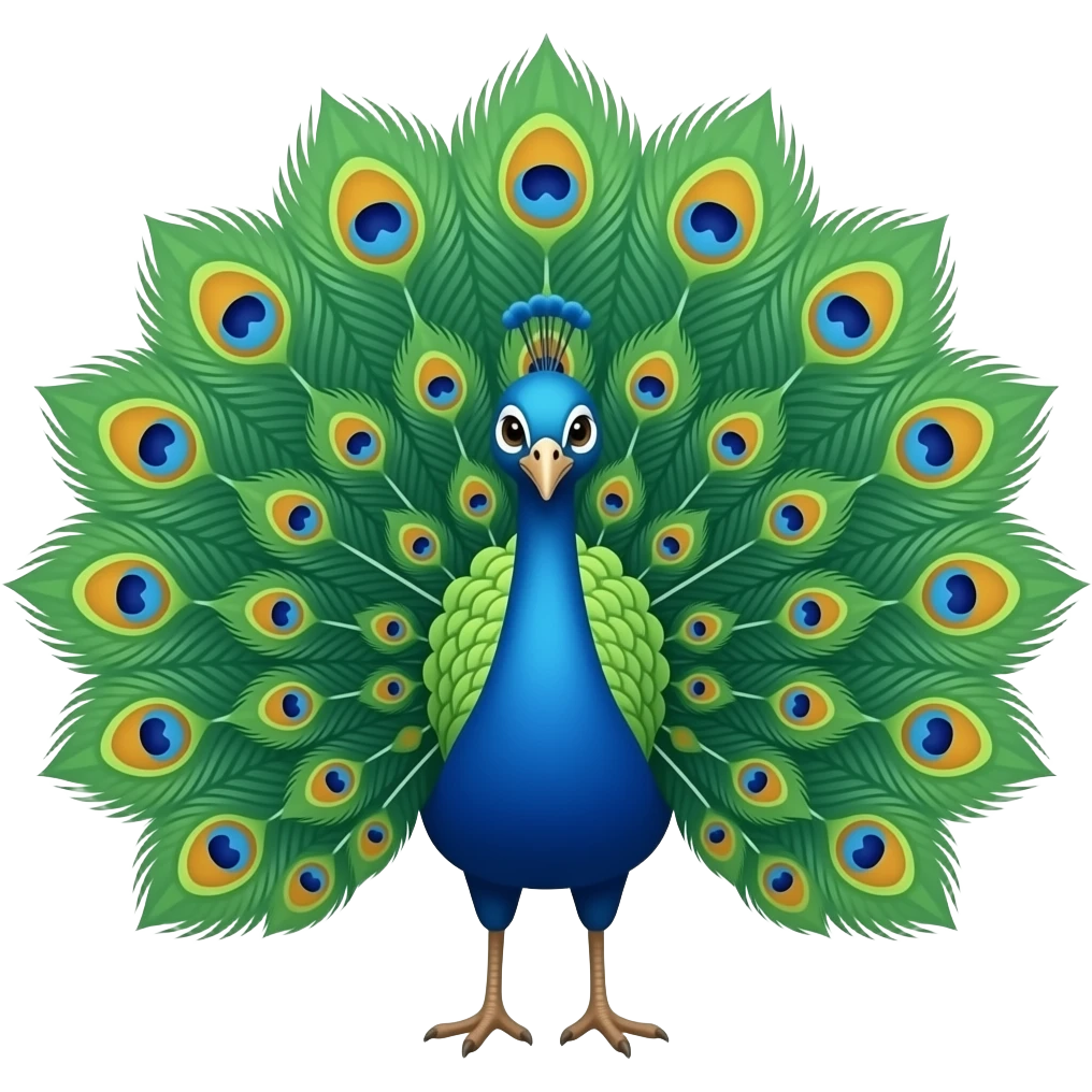 Peacock emoji