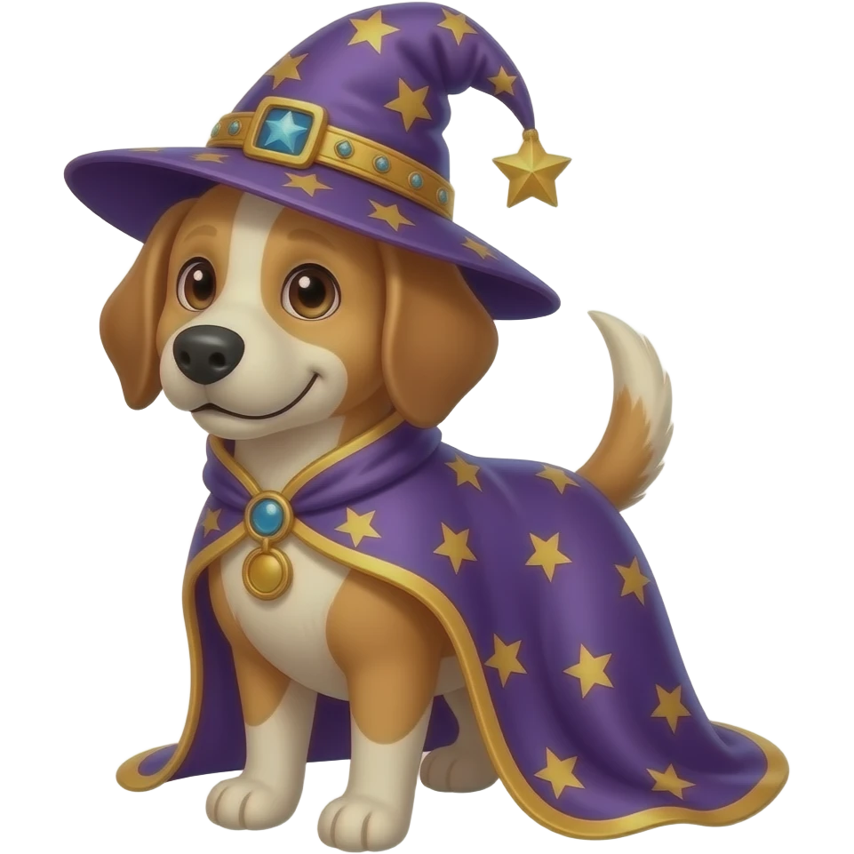 Dog wizard emoji