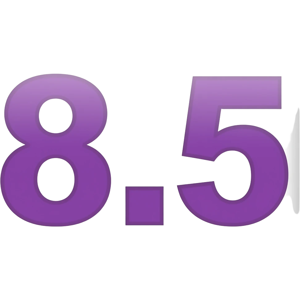 Mor renkli 8.5 emoji
