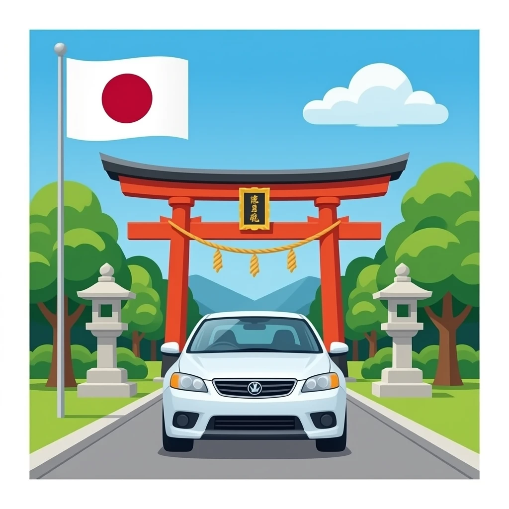 ⛩️🇯🇵🚘 emoji