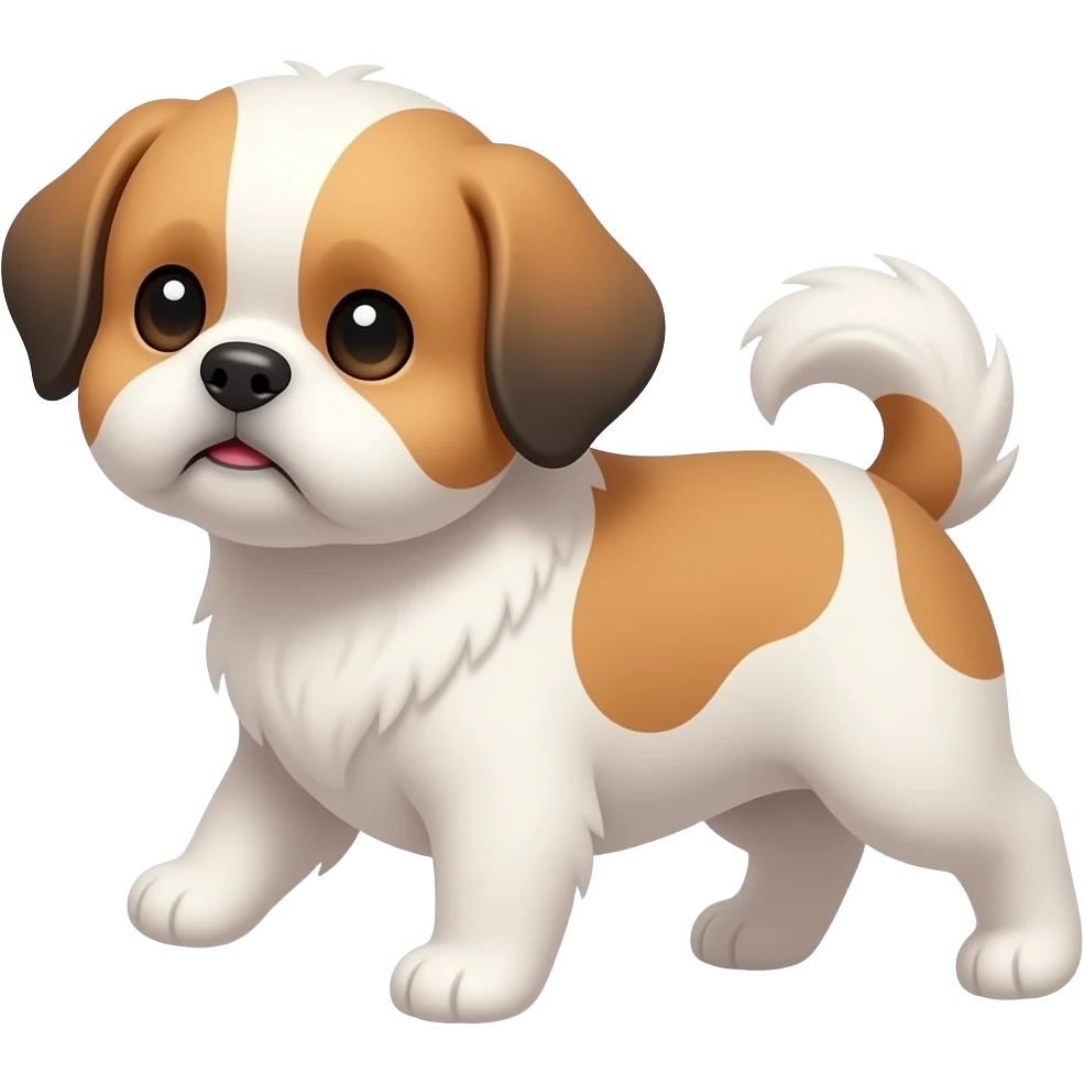 cute shih tzu moving emoji