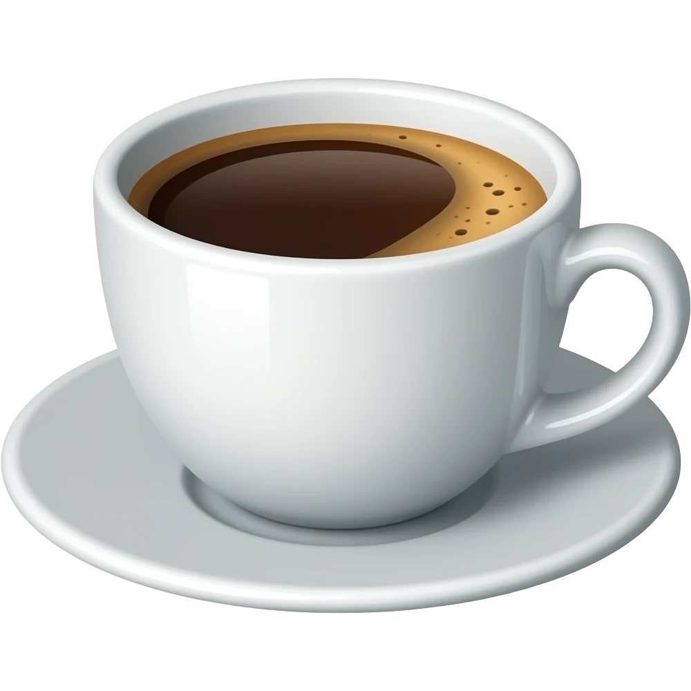 i need a white cup of coffee emoji