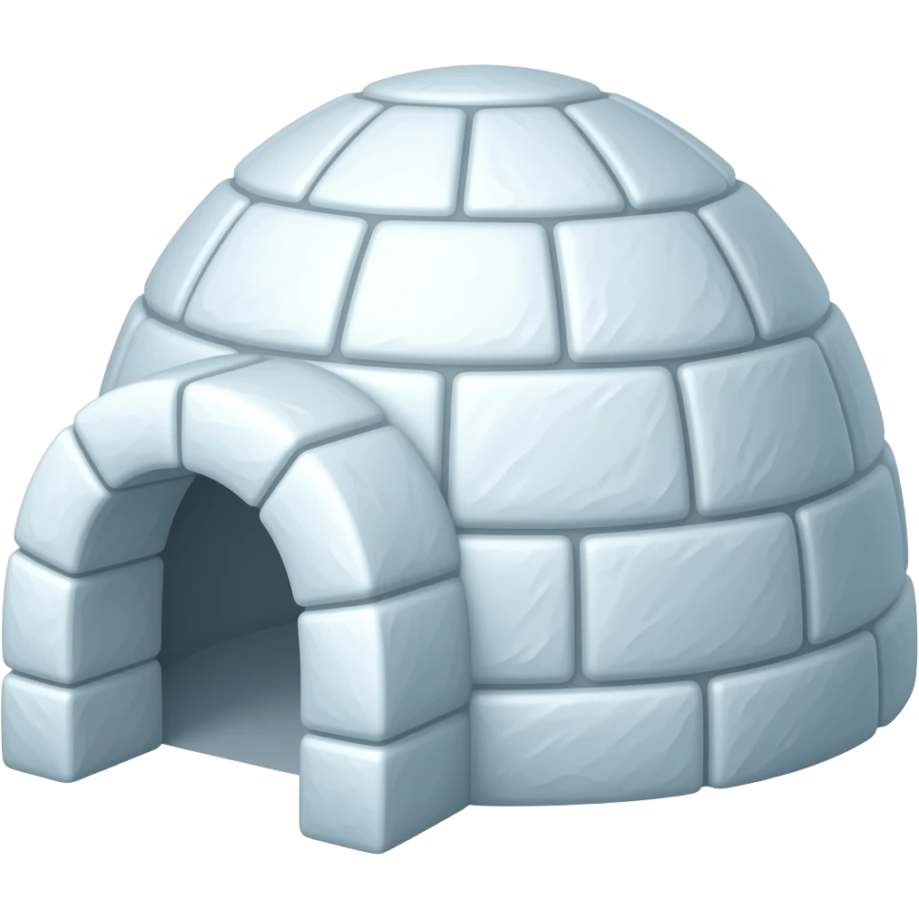 Haz un iglu emoji