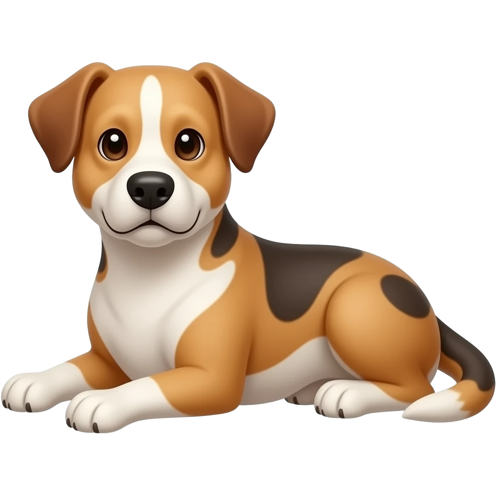 dog lying down emoji