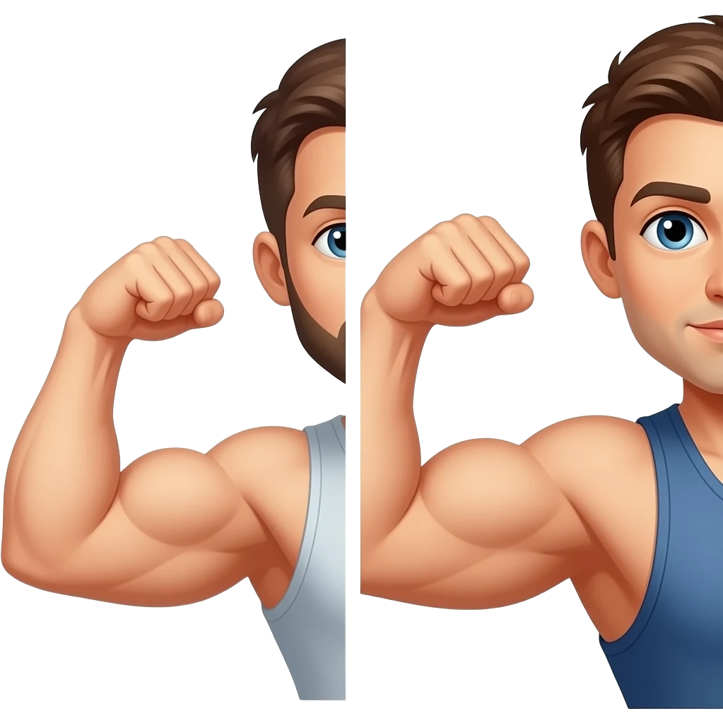 ANTES Y DESPUES MUSCULO emoji