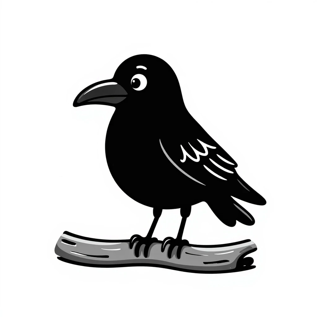 Crow emoji