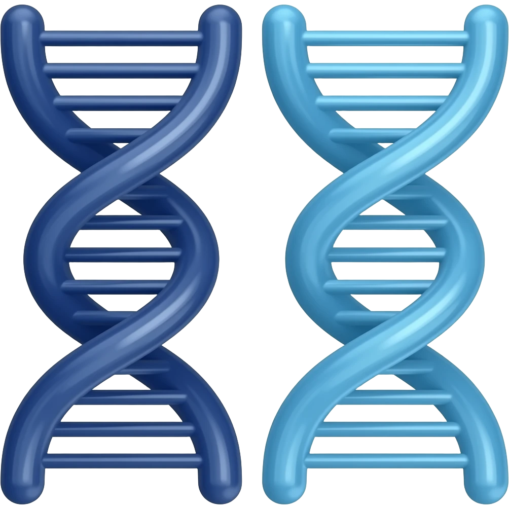 2 long Double Helix USE COLORS: dark blue, deep blue, sky blue emoji