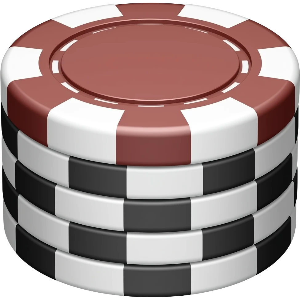stacked poker chips emoji