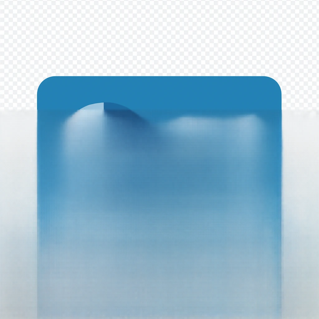 Create a very simple flat color clip art style Control Panel icon using three blue shades from the provided palette. The icon should be minimal with a transparent background, no text, and retain the recognizable pie chart and lines. Simplify shapes and colors to match the style of the other reference icons. emoji