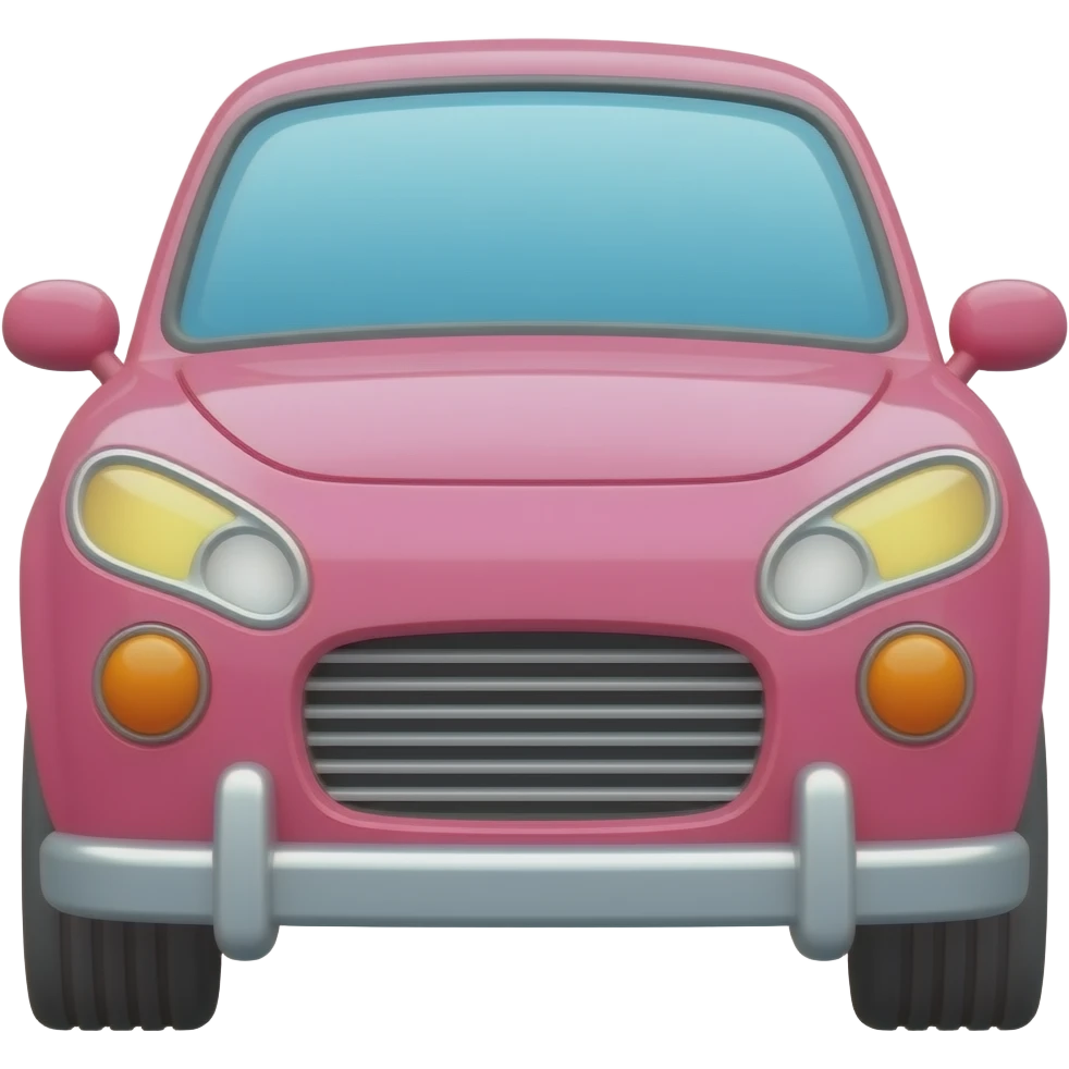 Pink car emoji
