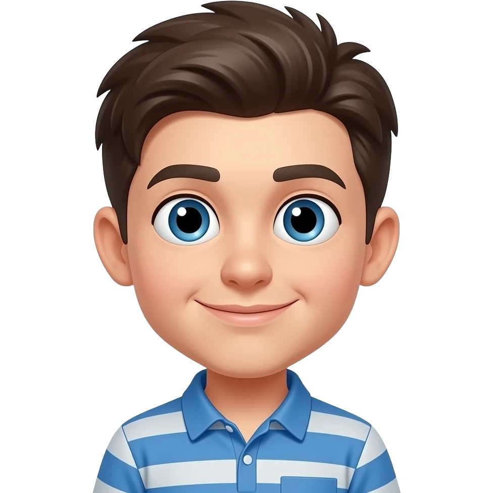 garoto com rosto oval e levemente definido que é metade bob esponja emoji