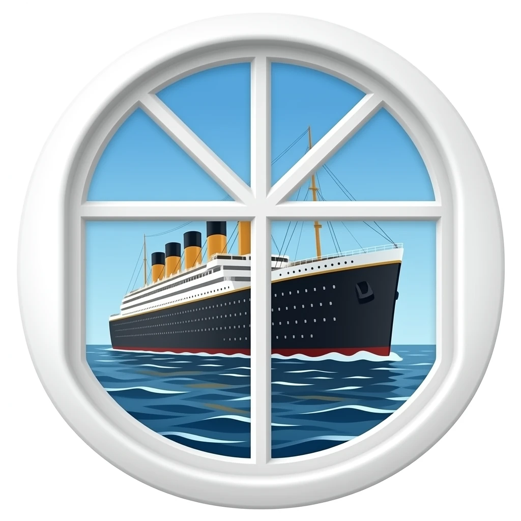 titanic ship window emoji