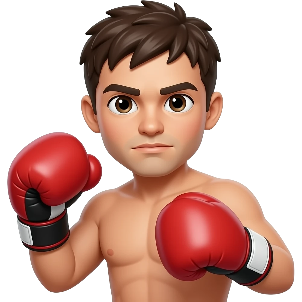 Crate a box ing fighting stance emoji but in normal emoji