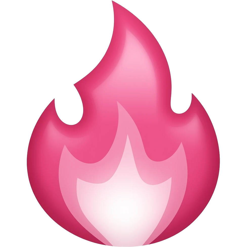 Feu rose emoji