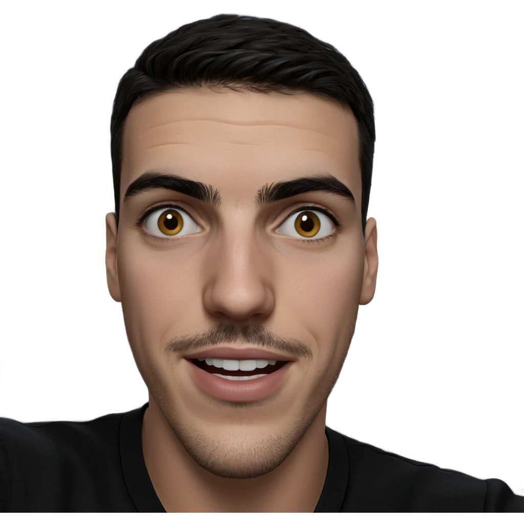 night portrait of a man emoji