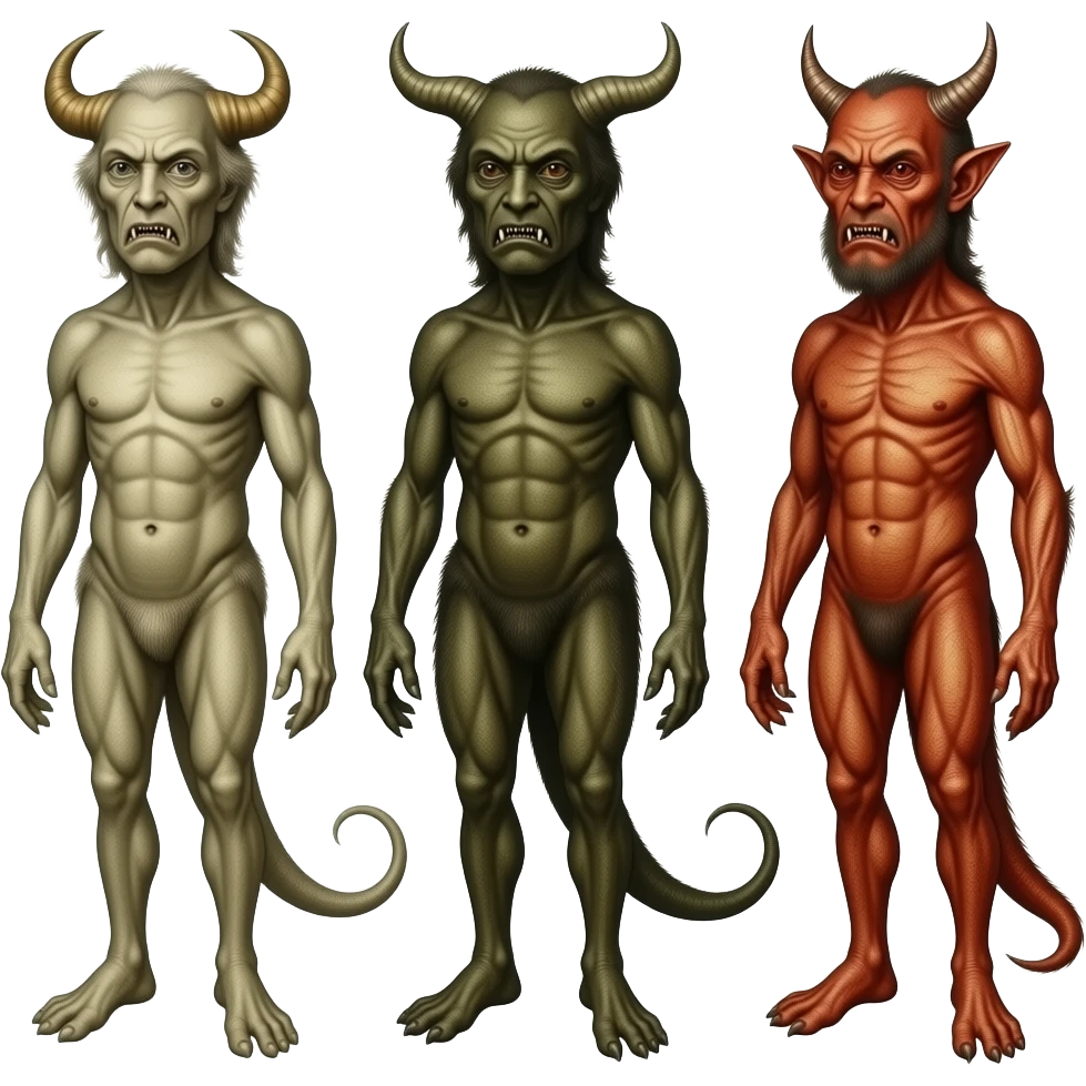 phantasmagoric creatures from Hieronymus Bosch's paintings from scenes of Hell emoji
