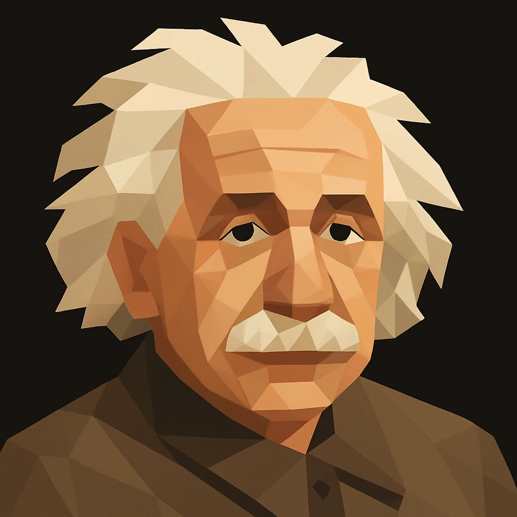 Turn the figure in this picture to an avatar. Low-poly flat style. Pure black background emoji