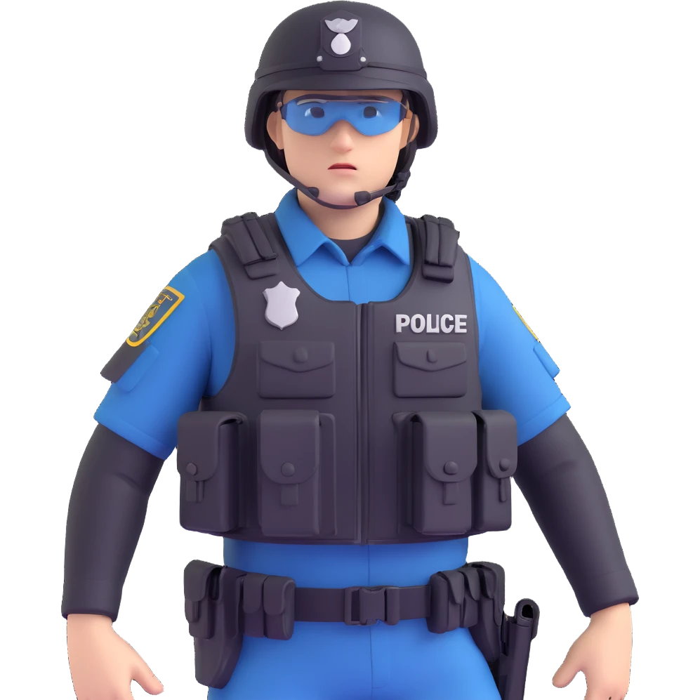 Polis özel harekat, tactical police officer in action pose, black uniform, helmet, and tactical vest, Turkish police special operations emoji