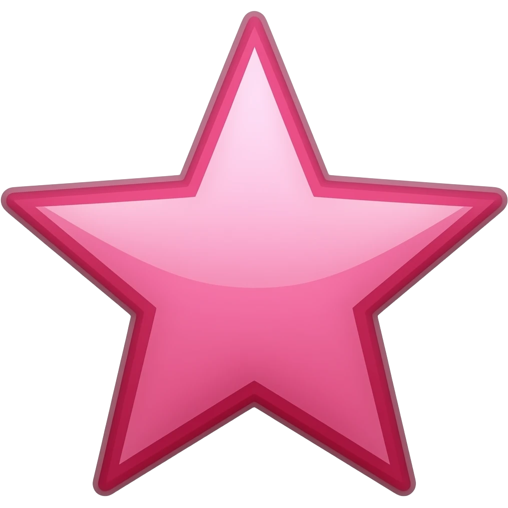 estrella rosada emoji