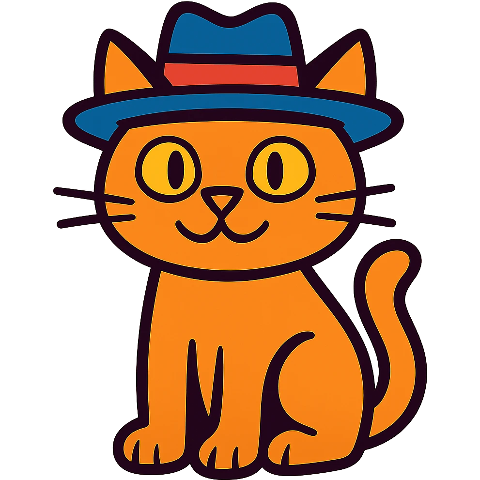 cat with a hat emoji