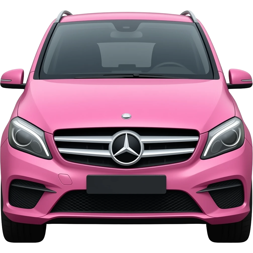 mercedes classe A en rose emoji