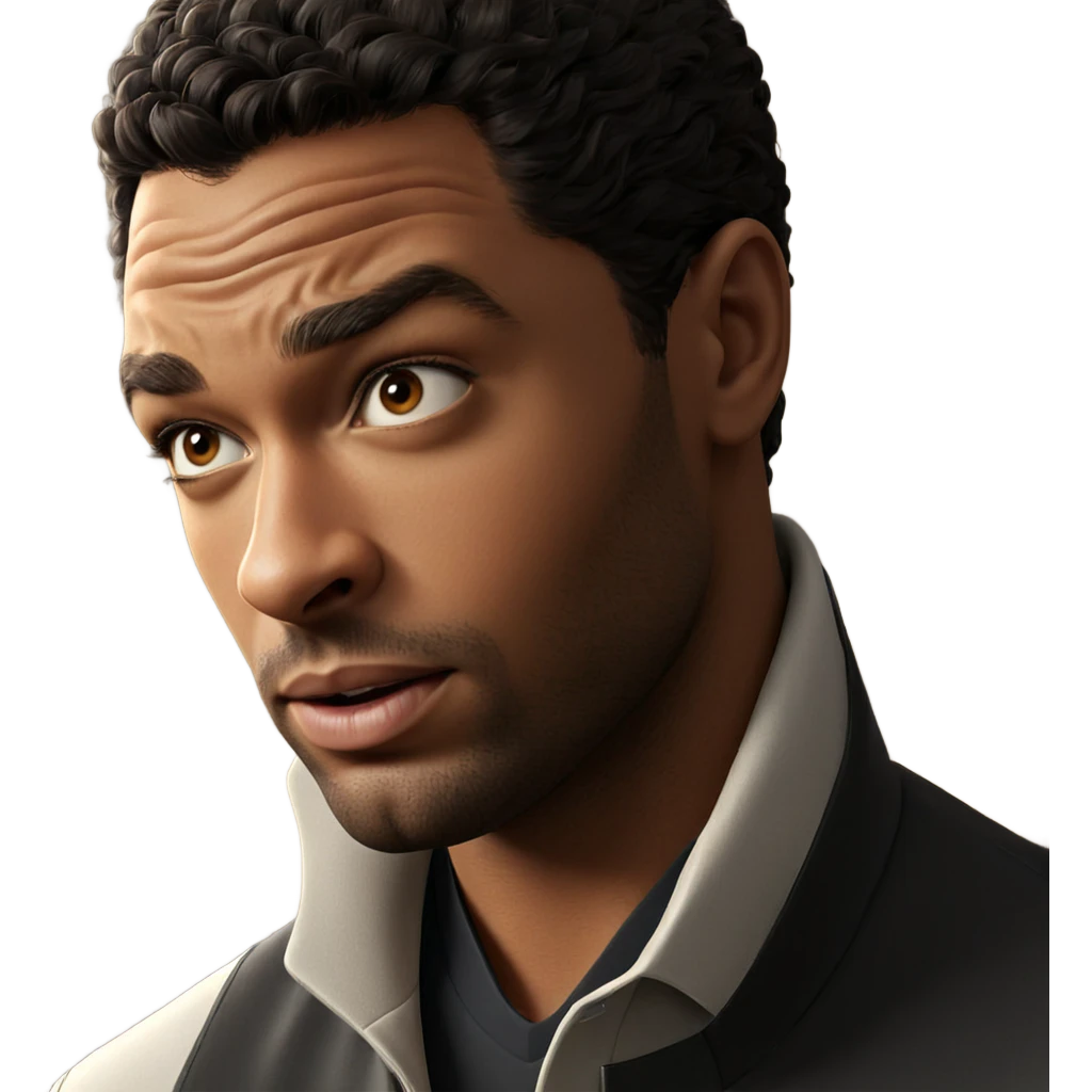 realistic portrait of male emoji