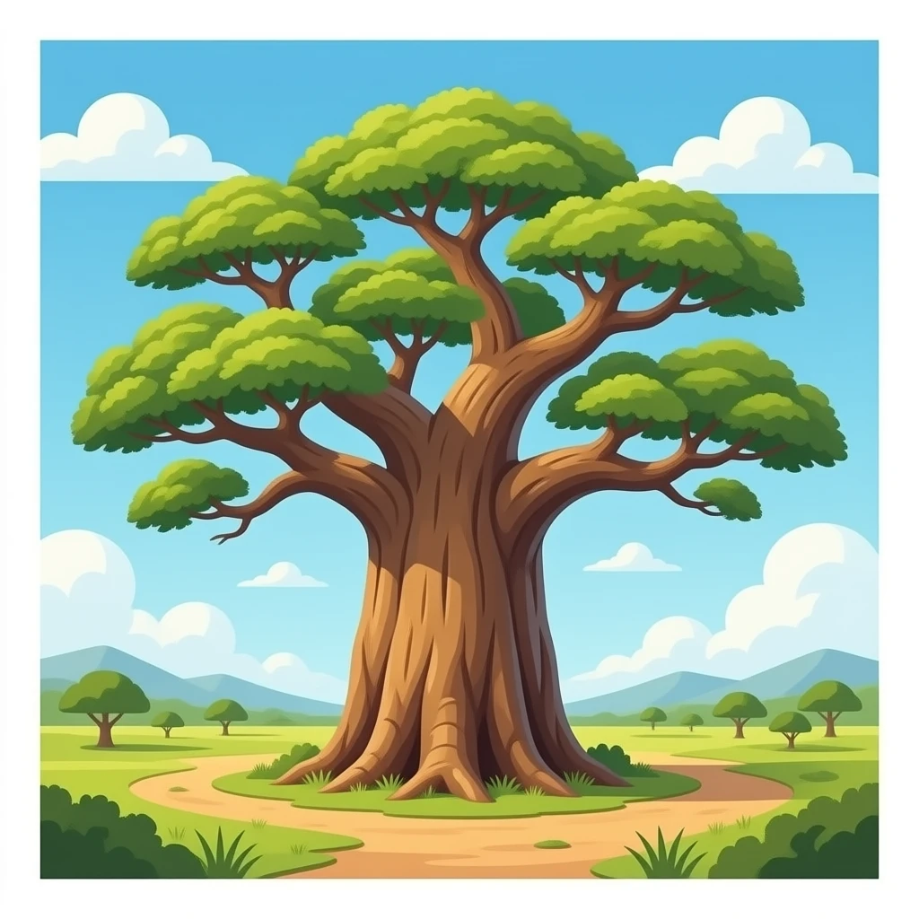 big Boabab tree emoji