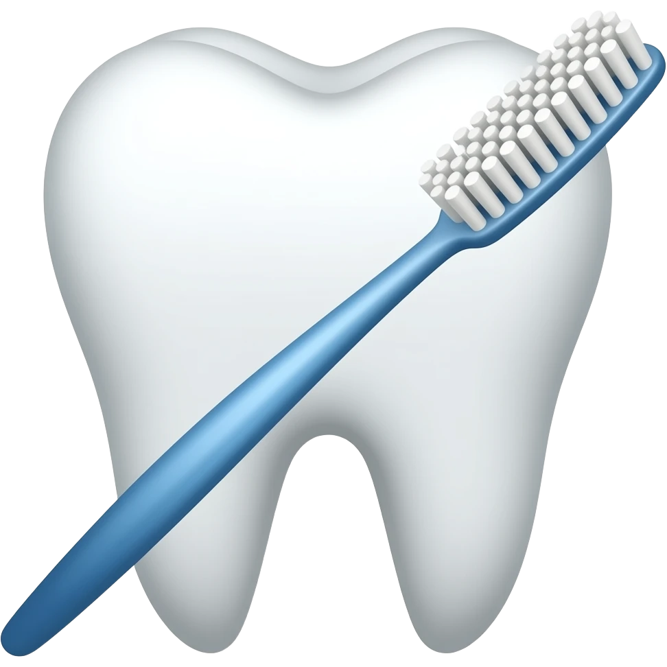 An emoji of a denture brush emoji