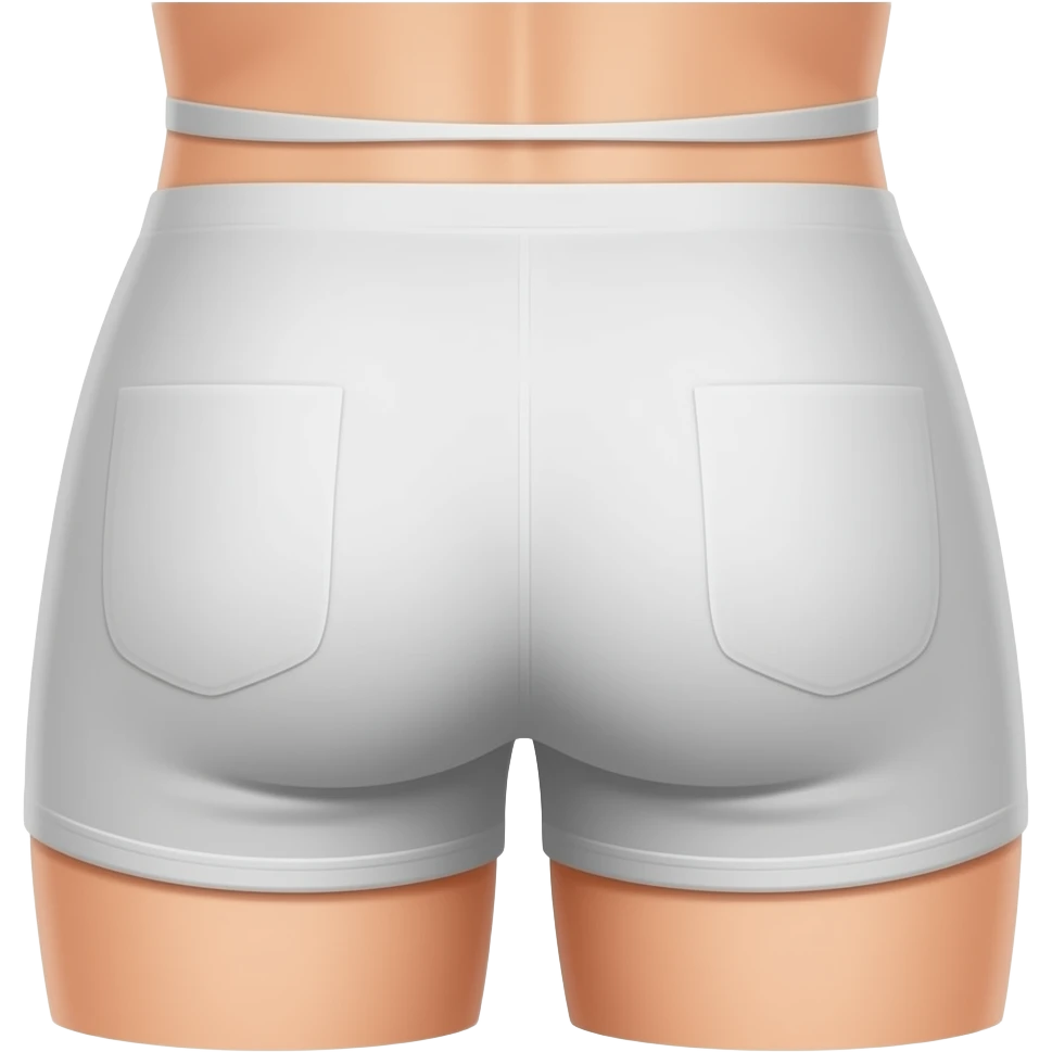 Man buttocks side view emoji