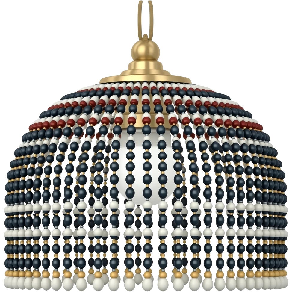 Hanging fluorescent navy crimson onyx black chalk marble white beady lamp emoji