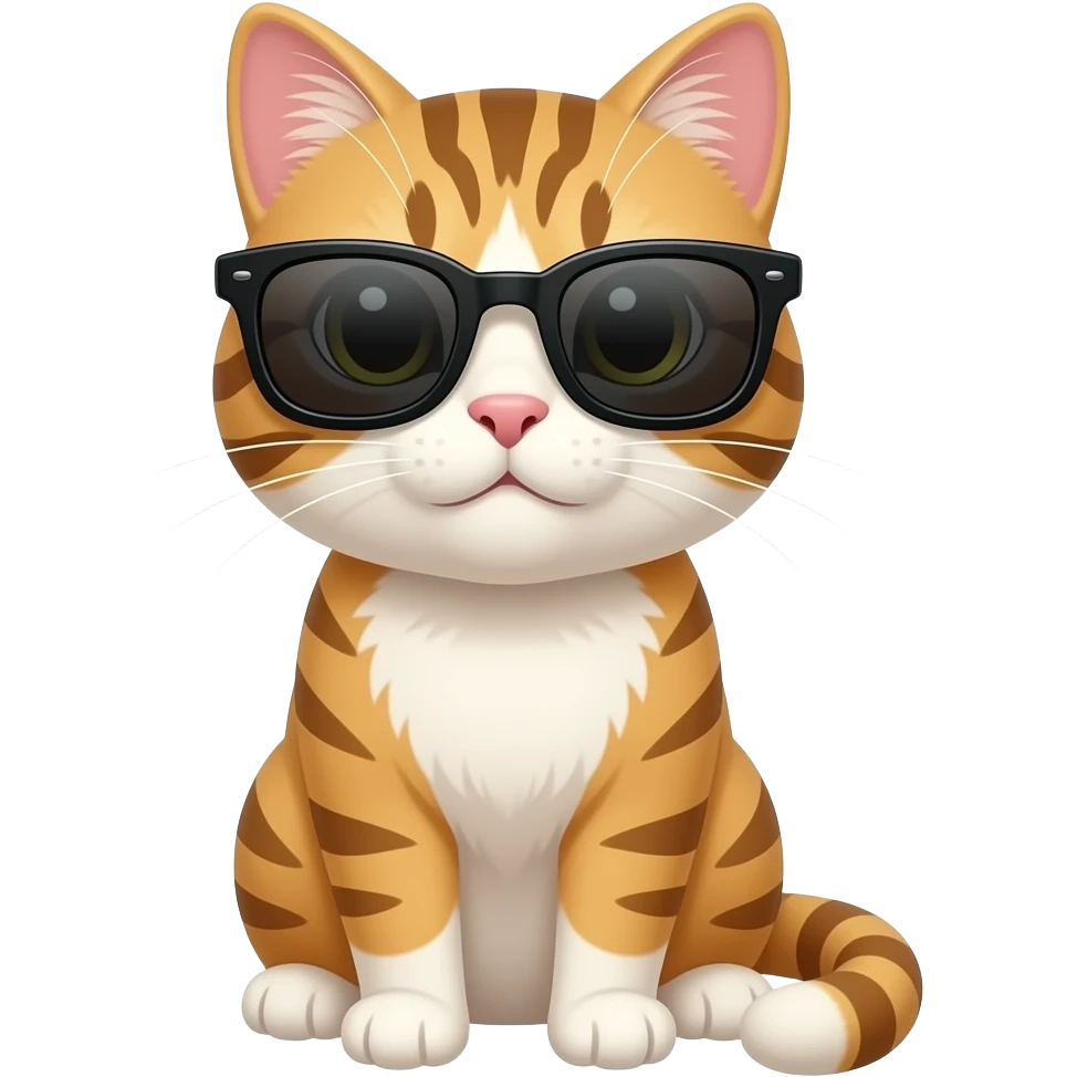 Cat wearing sunglasses emoji