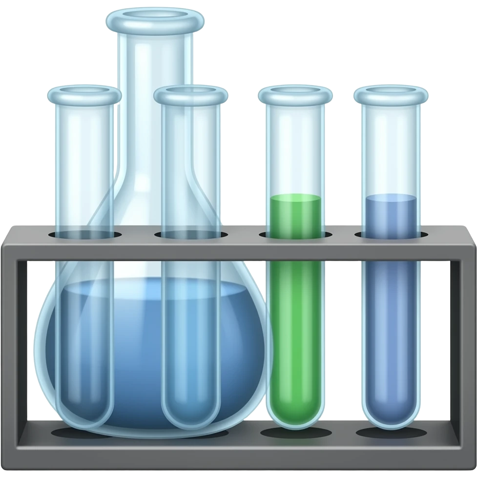 experiment glass set stand emoji