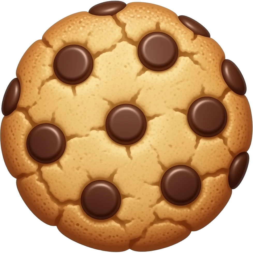 cookie with chocolate chips emoji