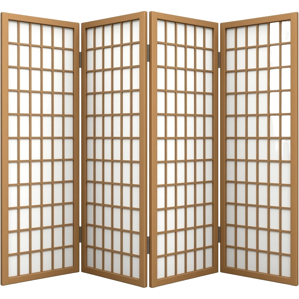 folding wood screen emoji