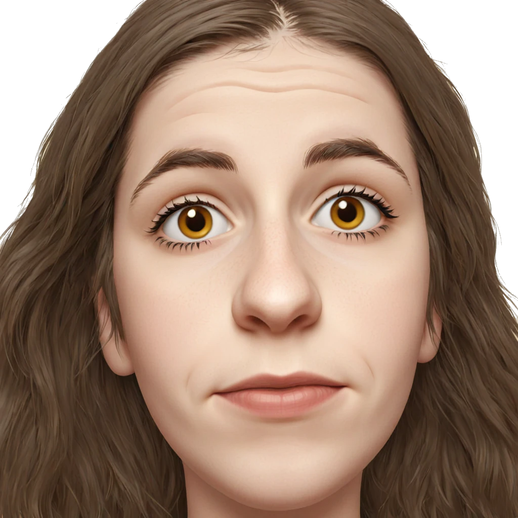 realistic portrait of girl emoji