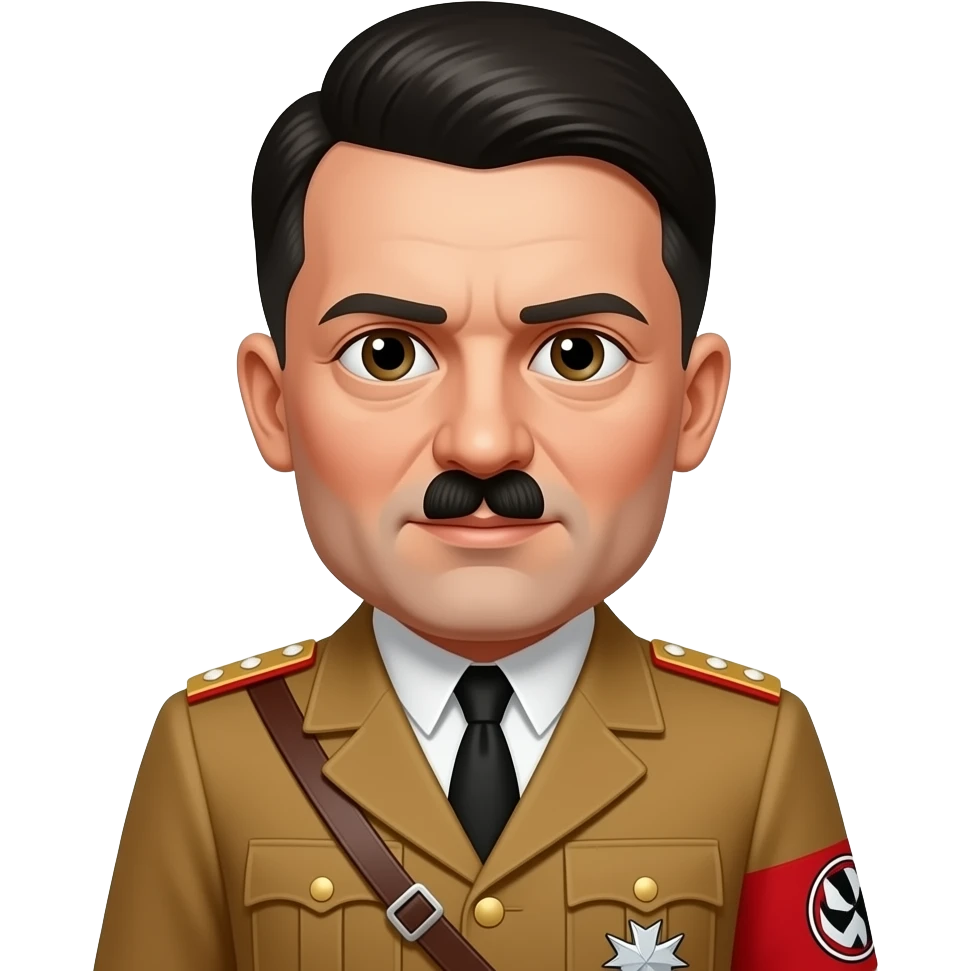 Hitler as a nigga emoji