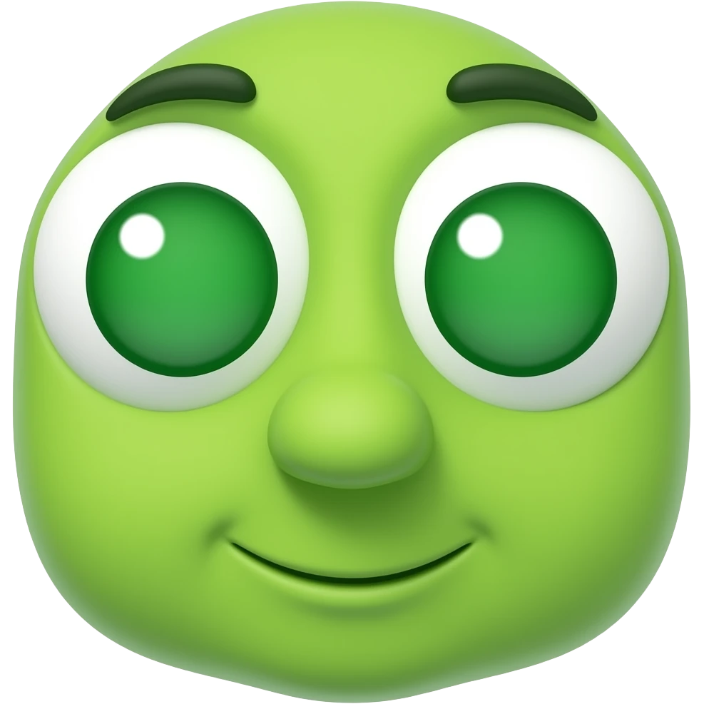 green character emoji