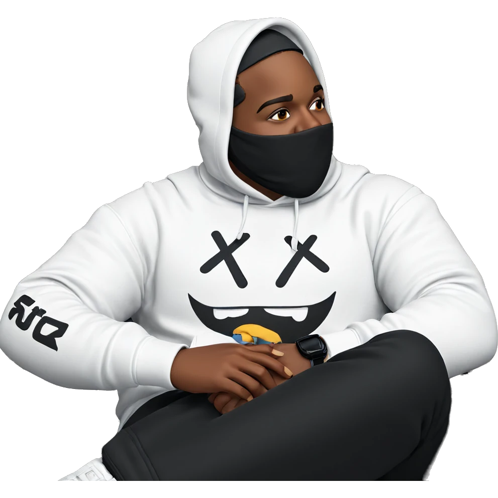 sitting boy in hoodie chair emoji