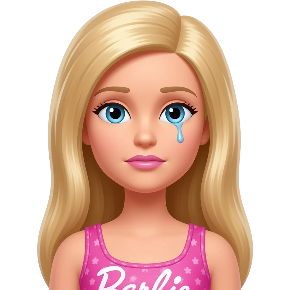 barbie character looking bored emoji